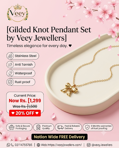 Gilded Knot Pendant Set
