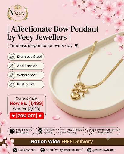 Affectionate Bow Pendent